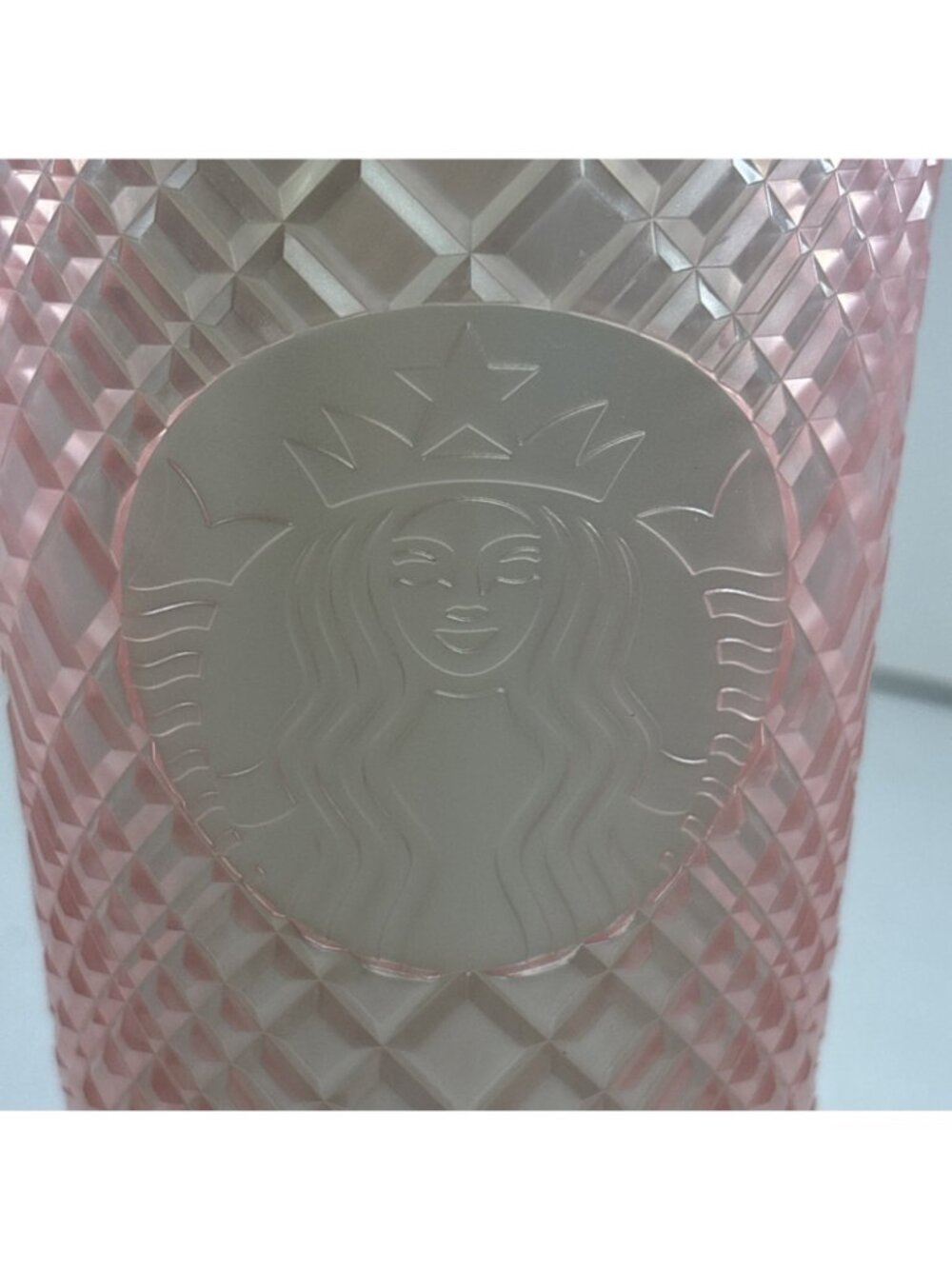 NEW Starbucks 2023 Summer Jeweled Pearl Pink Green Venti 24oz Tumbler (no straw) - Picture 3 of 4